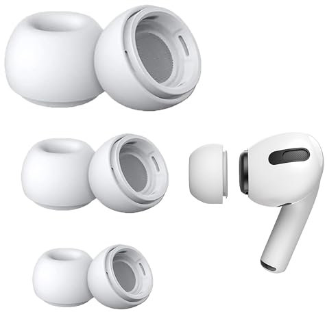Senshuomy Replacement Earbuds for Airpods Pro,Premium Noise Isolation,Replacement Foam Ear Tips,Airpod Pro Tips for Airpods Pro,3 Pairs (S/M/L)