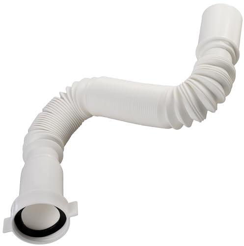 AERZETIX - C74176 - Tubo/racor extensible para sifón 1 1/2'' de lavabo/fregadero - longitud 340mm diámetro 40mm - flexible/conexión de desagüe sanitario - en plástico