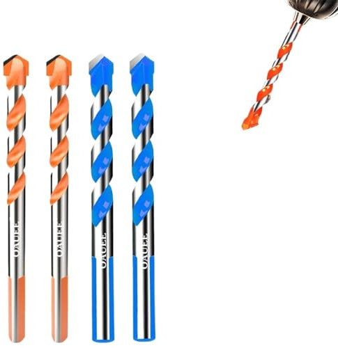 VZOZSHAWB Perforadora de hormigón de cerámica de Vidrio Broca de Carburo de Cemento de 3-12mm for Pared Metal mármol Overlord Taladro eléctrico Manual (Color : Blue 12mm)