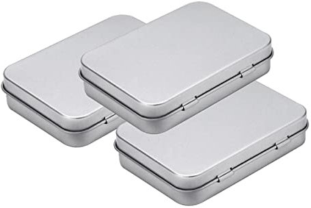 FUNOMOCYA 3stücke Verstauboxen Aus Weißblech Für Kleine Geschenke Bastelarbeiten Und Süßigkeiten Mit Deckel Langlebig Und Leicht Für Zuhause Büro Und Schule