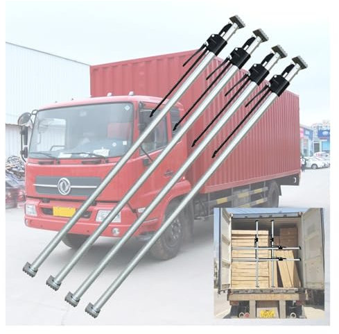 Lastensicherungsgestänge Ladungsstabilisator Teleskop-Ladungsstabilisatorstange für den sicheren Transport schwerer Gegenstände, LKW-Ladungsstange für Transporter, PKW-Anhänger, Ladungssicherungs-Lade