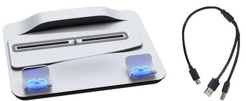 Rdxanc Charging Stand for Charging Dock Game Disc Storage Base with Multifunction Cooling Fan, Handle Base