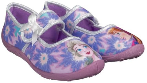 Leomil Frozen Hausschuhe Mädchen Elsa Hausschuhe 25, Ideal für Kindergarten oder Zuhause, Lila