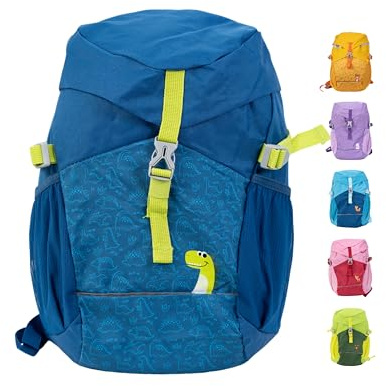 Fabrizio® Kinderrucksack 12L – Leichter & robuster Rucksack für Kinder ab 3 Jahren – Gepolsterte Träger & Brustgurt – Viel Stauraum & reflektierende Elemente – Perfekt für Wanderausflüge – marineblau