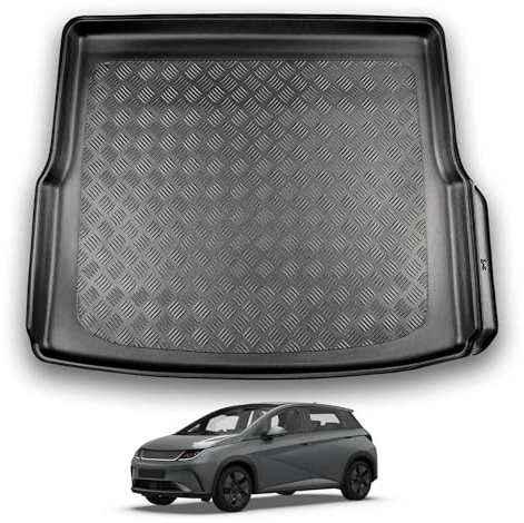 NOMAD Boot Liner for BYD Dolphin (2022+) (Upper Boot Position) | Tailored Protector Waterproof Tray Raised Edges Accessory Boot Mat Easy Install Pet Friendly All-Weather Custom Fit Trunk Mat