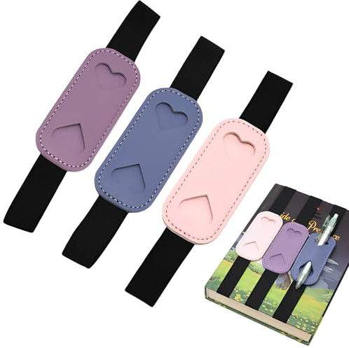 QACUU 3pcs Pen Holder for Notebook with Elastic Loop – Reusable Pen Pouch | pen pouch: Ideal for Journals, Planners, Sketchbooks, Diaries and Office Supplies. Designed for convenient everyday use.
