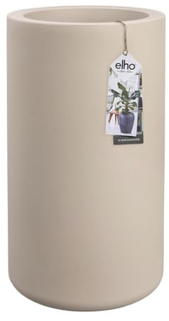 elho Pure Cilinder High 40 Blumentopf - Balanced Beige | ∅ 39.5 x H 72.7 cm | für den Innen- und Außenbereich