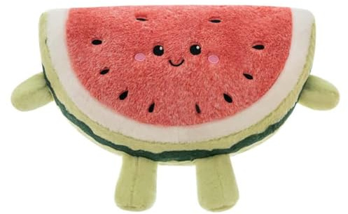 EPRHAY 40cm Cartoon Wassermelone Plüschtier Sommerfruchtkissen Weiches und kuscheliges Früchtetier Plüschpuppe Geeignet für Kinder und Plüschtierliebhaber