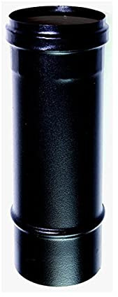 Rohr schwarz 0,25 Meter DN 80 emaillierte schwarz 600 Grade Ofen Holzpellets CE Made in Italy