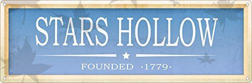 Blechschild Stars Hollow 30,5 x 10,1 cm
