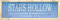 Blechschild Stars Hollow 30,5 x 10,1 cm