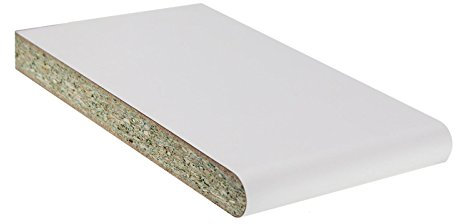 White, 300mm 5m Long Laminate Window Board Cill Moisture-Resistant 23mm Chipboard UPVC Plastic Internal Sill Polyboard Duraboard
