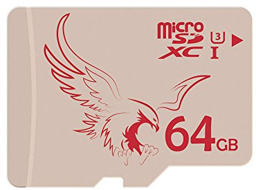 BRAVEEAGLE Micro SD Memory Card 64GB UHS-I 3 microSDXC + SD Adapter for Dashcam (64GB UHS-I 3)