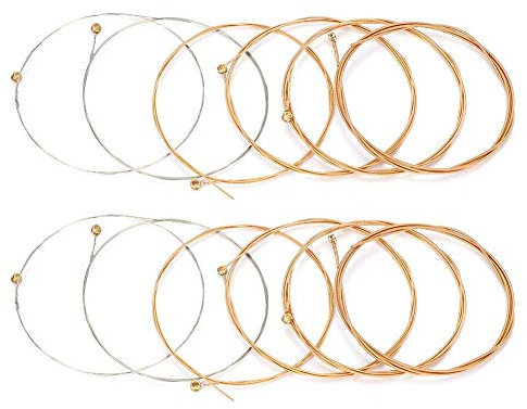 Corde de guitare, 12 pièces de rechange de cordes de guitare pour guitare folk acoustique