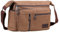 BOMKEE Umhängetasche Herren Schultertasche Messenger Bag Wasserdicht Canvas Crossbody Tasche Aktentasche Studenten (2026 Kaffee)