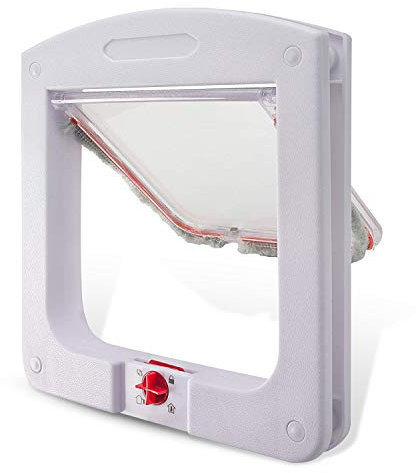 PETCUTE Gateras Puertas para Gatos Gateras para Mascotas con 4 cerraduras Puerta para Cachorros y Perros pequeños
