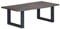 vidaXL Akazienholz Massiv Couchtisch mit lebenden Kanten Baumkante Beistelltisch Baumstamm Wohnzimmertisch Kaffeetisch Sofatisch Holztisch Grau 115x60x40cm