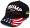 Trump 2024 Mütze, Donald Trump 2024 Cap Keep America Great MAGA USA Stickerei Einstellbare Baseball Cap - Schwarz - Einheitsgröße