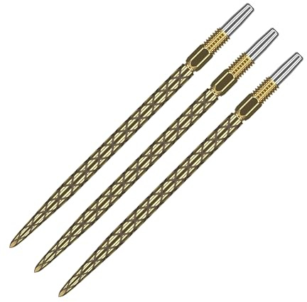 Target Darts Swiss Points, Diamond Pro Swiss Point Dart Tips (3 Pack Set of Tips) 26MM, Gold | Change Dart Points, Professional Darts Accessories