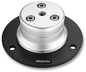 PROAIM Euro/Elemac Base Industriestandard Adapter-Montageplatte | Stabile Plattform für Kamera-Setups bis zu 200 kg/440lb | Für Cinema Dolly, Bazooka, Jib/Crane, Slider (EM-259-00)