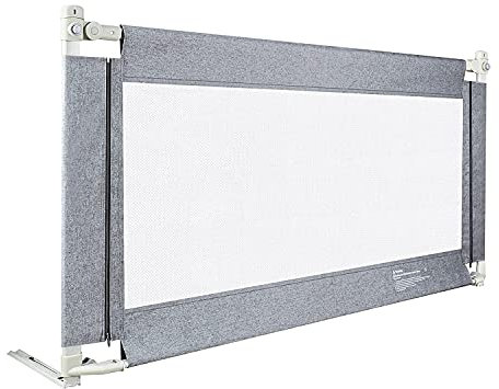 HENGMEI Bettgitter Bettschutzgitter Kinderbettgitter 180cm Babybettgitter Rausfallschutz höhenverstellbar für Babys und Kinder