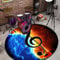 Z·Bling 160cm Drum Teppich Schlagzeug Teppich Schlagzeugteppich Schallschutz Teppich Schallschutzmatte Drum Rug Drum Matte Drumteppich Runde rutschfeste Trommel Teppiche,Für Bass Drum Snare
