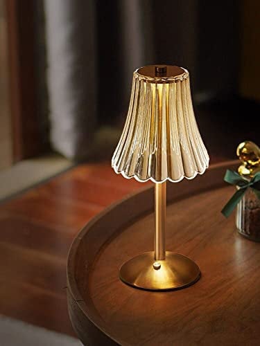 Kizozo Lampada da tavolo a batteria a LED, senza fili, lampada da tavolo con batteria, dimmerabile, lampada da comodino, lampada da tavolo, per soggiorno, camera da letto, 3 colori chiari
