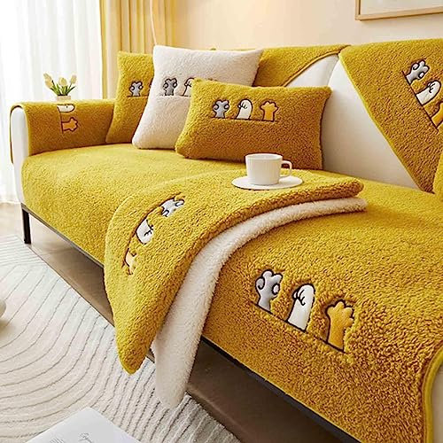 MTHGH sofaschutz，Samt rutschfest l Form 1 2 3 4 Sitzer Sofabezug ，sofaschoner Katze Hund Decke ecksofa Outdoor Sofa Überwurf,C-70x150cm