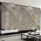 SAMCRY Benutzerdefinierte 3D-Tapete, modernes goldgraues Marmor-Wandbild, Wohnzimmer, Sofa, Heimdekoration, Wandmalerei, Frescoes-8D-Miniatur-Handwerk, 1 ㎡