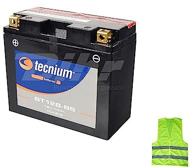 COMPATIBILE CON YAMAHA YZF R6 (RJ03/RJ05/RJ09) 600 per anno 1999 al 2000 BATTERIA YT12B-BS TECNIUM (BT12B-BS) BATTERIE 10 AMPERE 12 VOLT PRONTA PER L’UTILIZZO GIÀ CARICA 150X69X130MM