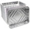 Enpack Aluschale R879-930G - 100 Stück Alu Grillschalen 226x176x30 mm - Feuerfeste Aluschalen 1000ml - Tropfschale/Fettauffangschale zum Grillen, Auflaufform - Aluschalen Grill - Grilltropfschale