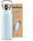 Bambaw Botella térmica 500ml, Botella agua azul claro, Botella agua acero inoxidable 500ml, Botella gimnasio, Botella gym, Termo agua caliente y fría – Azul celeste