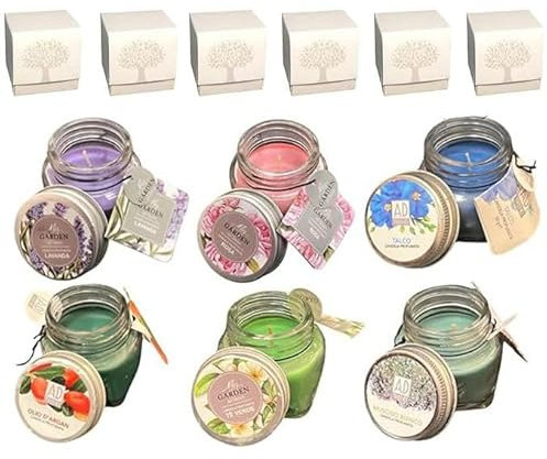 Regalami. shop 6 Duftkerzen mit sechs eleganten Geschenkboxen mit Lebensbaum (06)