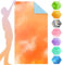 YICTION Mikrofaser Strandtuch XXL 180 x 90 cm, Microfaser Badetuch Groß, Ultra leicht, Schnelltrocknend & Sandfrei Microfaser Handtücher für Strand, Schwimmbad, Reisen, Yoga (Orange)