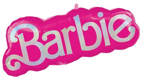 Supershape Folienballon * BARBIE * als Deko für Geburtstag und Party | 81x30cm groß | Pink Rosa Mädchen Kinder Kindergeburtstag Partydeko Luftballons