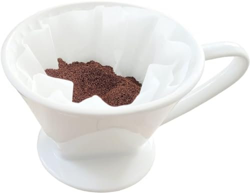 Kaffeefilter Keramikfilter Permanentfilter Filter Größe 1,2 oder für Filtertüten 1 Loch Wiederverwendbar ca. 765 Gramm Gewicht für einen sehr sicheren Stand (Größe 2)