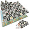 Nukido Doppelseitige Krabbelmatte Baby Krabbeldecke Matte Bodenmatratze Kinderzimmer Krabbelmatte Baby faltbar Bodenmatte Kinder Babyspielzeug 0-6 monate Mehrfarbig 200x180x1 cm