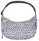 Ela Mo Moon Bag - Schöne Damen Halbmond Tasche - Nachhaltige Crossbody Bag aus recyceltem PET, schicke halbrunde Schultertasche für Alltag & Reisen (Leo)