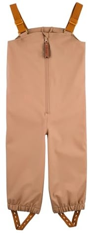 Sterntaler Matschhose ungefüttert Uni - Kinder Matschhose wasserdicht - Jungen Matsch- und Buddelhose mit verschweißten Nähten und elastischen Hosenträgern - Regenbekleidung - lehmbraun, Größe 104