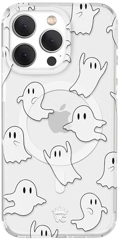 VELVET CAVIAR Schutzhülle für iPhone 15 Pro Max Halloween Ghost – kompatibel mit MagSafe – 3 m Falltest getestet – niedliches Herbstthema