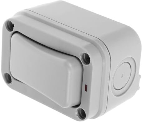 Homoyoyo Weatherproof Outdoor Light Switch Ip66 Rating Easy Install Waterproof Doorbell Button