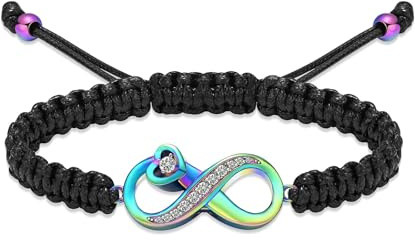 QGJNSGC Infinity Urn Bracelet for Women Men Forever Love Cremation Jewelry for Ashes Link Bracelets Keepsake Memorial for Human Ashes Lockets Urn Bangle Bracelet Jewellery