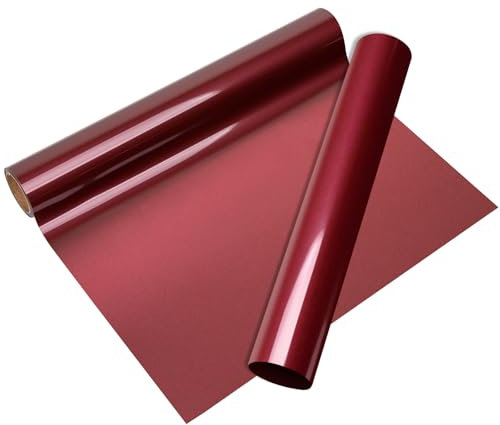 VINYL FROG Heat Transfer Vinyl Roll HTV Vinyl - 30.5x155cm Ancora Red Iron on Vinyl for T-Shirts, Heat Press Vinyl for DIY Craft Designs
