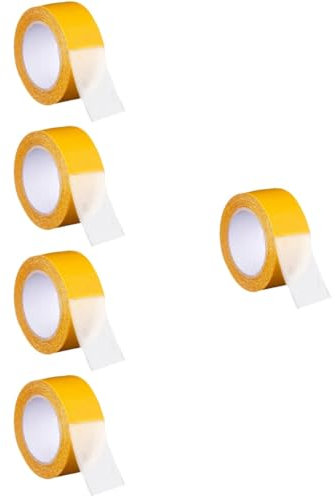 SOLUSTRE 5rollos Cinta Doble Cara De Alta Adherencia Para Alfombras Para Oficina y Decoración De Eventos