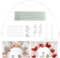 Youyijia Balloon Arch Kit with Balloon Stick Holder Reusable Balloon Stand Kit Adjustable Table Arch Backdrop Stand Desktop DIY Pole Frame Support for Wedding Birthday Party Event Deco White
