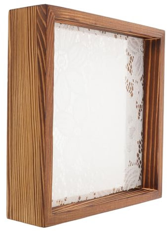 MOTHNUR Nail Art Display Board with Lace Wooden Frame Vintage Style Fake Nail Display Stand for Salon and Photo Props for Manicure Practice