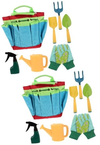 Toddmomy 2juegos De Jardinería para Rastrillo y Regadera para Plantar para Jardinería y Desarrollar Habilidades