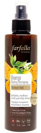 Farfalla Orange Spray pour cheveux, tenue moyenne, 200 ml