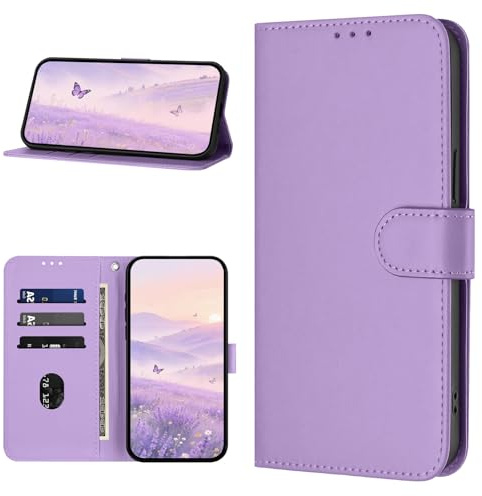 YIRRANZD Cover per iPhone SE 2020 / SE 2022/8 / 7, Custodia a Libro in PU Pelle [Slot Carte] Premium Flip Caso Portafoglio, Antiurto Wallet Case Cover per iPhone SE 2020 / SE 2022/8 / 7 (Lavanda)