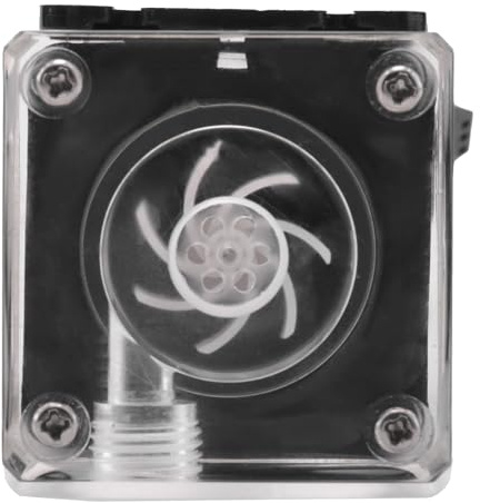 ISTOVO Pompe de Refroidissement à Eau 500L / H Noix sans Bruits G1 / 4 Filet pour Ordinateur PC 4 Mètres Soulevez pour Le Système d'eau du Processeur